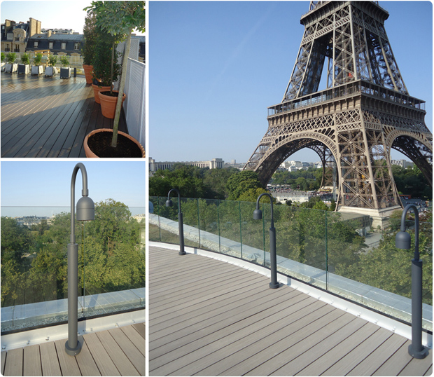 terrasse en bois composite timbertech tour eiffel paris 16