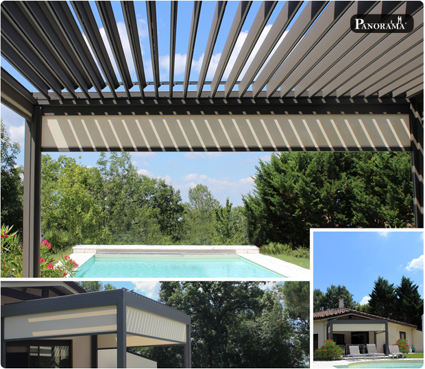 pergola bioclimatique panorma etanche soleil design moderne