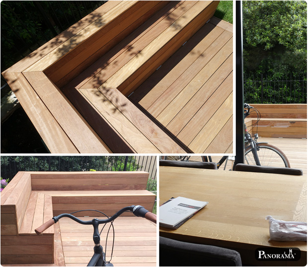 maison paris plancher en bois exotique panorama terrasses