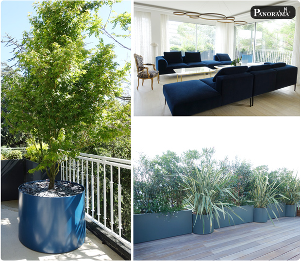 terrasse bois ipe bac aluminium santillane design panorama terrasse roland garros rooftop jacuzzi pergola cabane