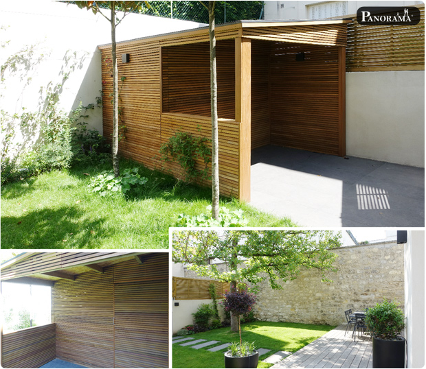 cabane sur mesure en ipé panorama terrasse boulogne billancourt